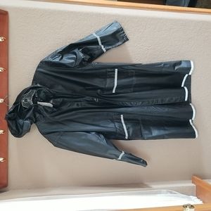 Kids full length waterproof jacket with reflectors